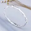 Bangle eenvoudige bamboe armband mode persoonlijkheid massief mat gezicht open charm dames bruiloft sieraden verjaardagscadeau