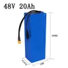 18650 Hücreler Elektrikli Bisiklet Pili 48V 20AH 8AH 36V 13AH 14.4ah Ebike 350W 500W 750W 1000W Motor için Lityum Pil Paketi