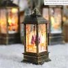 Veilleuses de Noël LED Lampe à huile éolienne Ornement Année 2022 Décoration d'intérieur pour chambre à coucher Jardin Décoration extérieure