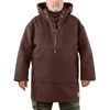 Hommes Hoodies Hommes Vestes Zipper Automne Hiver À Capuche Veste Outwear Solide Couleur À Capuche À Manches Longues Cordon Coupe-Vent Sweat