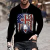 Camisas casuais masculinas de tamanho outono de inverno de inverno masculino cross impressão redonda cola de manga comprida top mole confortável camisa