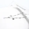 Bracelets de cheville OneQuarter Simple fille ronde cheville S925 chaîne de plage en argent Sterling sur la jambe bijoux sauvages femmes jambes accessoires en gros