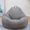 Крышка стулья Lazy Folder Bean Bag Cover без наполнителя хлопковое льняное кушетка татами для гостиной для гостиной для гостиной