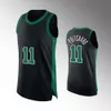 Custom 36 Kyrie Irving Basketball Jersey Jayson Tatum 0 11 Marcus Smart Lavender Green Men Women Jeugd Hotdrukken Green Wit Shirt XS-4XL