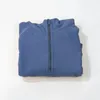 Lululemens Womens Jackets Hoodys Plus Veet Autumn and Winter Yoga Blue Blue Buba Gruba sporty na pół zamka. Sweter projektant