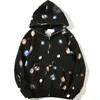 Designer Shark mens Zipper felpa con cappuccio cappotto con cappuccio Giacche calde Big Abc Felpa Camo Sudadera Hooded Coa taglia M-XXXL colore bianco