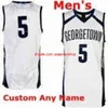 Op maat gestikt Georgetown Hoyas basketbalshirt 22 Jaden Robinson 32 Malcolm Wilson 34 Qudus Wahab 44 Omer Yurtseven