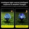 Utomhus Solar LED Garden Lights 7-färg Byte Lawn Lamps Stone Imitation for Vegetable Patch Country House Decoration 2 Pack