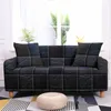 Chair Covers 3D Plaid Printing Elastic Sofa Cover For Living Room Chaise Lounge Sectional Couch Corner Slipcover