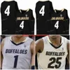 Maillot de basket-ball Colorado Buffaloes cousu sur mesure 35 Walton 4 Chauncey Billups 21 Derrick White 3 Maddox Daniels 25 Dinwiddie 10 Burks