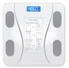 A mais recente escala de gordura corporal inteligente de 26X26CM que carrega o inglês Bluetooth eletrônico disse que muitos estilos para escolher suportam o logotipo personalizado
