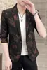 Men's Suits Men Spring And Summer Thin Sleeves In The Suit Hair Stylist Night Trend Single Jacket Coat Korean Slim Small