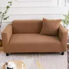 Stol täcker soffa täcker pastellfärger för vardagsrumssektionshörnmöbler slipcover soffa 1/2/3/4 sätes fast färg