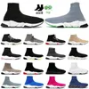 Socke Laufschuhe Männer Frauen Speed High Low Top Sneakers dreifach schwarz weiß rot klare Sohle Gelb Fluo Herren Freizeitschuh Jogging Walking 36-46 x4