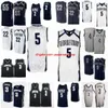 Anpassad sömnad Georgetown Hoyas Basketball Jersey 5 Timothy Ighoefe 10 Chuma Azinge 12 Terrell Allen 20 George Muresan