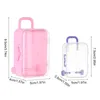 Подарочная упаковка 2pcs Creative Fashion Travel Lugge Design Plastic Candy Box Mini Suitcase Wedding Baby Shoct Party Party