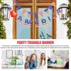 Party Decoration Banner Day Flagjuly Patriotic Independence 4Th Bunting American Decorations Pennant Decor Memorial National Usa