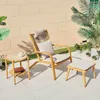 Kampmeubilair klein appartement Villa Outdoor Garden Banken voor binnenplaats Balkon Cafe Lounge Chair El Homein Single Rattan Sofa