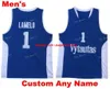 Custom Stitched Lituanie Vytautas Basketball Jersey 1 LaMelo Ball 3 LiAngelo Ball 99 LaVar Ball