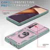 Étuis de téléphone blindés à fenêtre coulissante antichoc pour Samsung S23 Ultra S21 FE S22 A53 A33 A13 5G A02S A14 A54 5G iPhone 15 Pro Max Protection de caméra