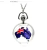 Pocket Watches 2022 80cm Chain Antique Retro Quartz Watch Steampunk Silver Kangaroo Flag Necklace Pendant Sweater Women Gift