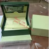 Dark Green Watch Boxes Gift Case for Watch Booklet Card and Papers 116610 116618 116613 114060 0 8 кг оригинальная коробка Top Calfate2468