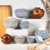 conjunto japonês de utensílios de cerâmica