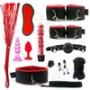 Articles de beauté Kits BDSM Menottes en peluche Fouet Fessée Plug Anal Gode Masturbateur Vibrateur Jouets sexy pour femmes Couples Jeux Accessoires érotiques