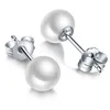 Stud Earrings Sinya 925 Sterling Silver Earring With Big Grade Freshwater Pearls Jewelry ED00095 Pearl Diameter 9.5-10mm