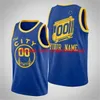 New 20022 75th Custom Jersey Men Youth Stephen 30 Curry Draymond 22 Wiggins Klay 11 Thompson 3 Poole 00 Jonathan Kuminga Basquete