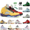 Off Fashion What The 5s Jumpman 5 Basketball Chaussures Hommes Femmes Top Qualité White Cement New Concord Easter Ice Blue Black Cat Green Bean JORDAM