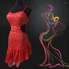 Stage Wear 5 couleurs jupe de danse latine une pièce robe de justaucorps vêtements robes de tango vêtements de danse