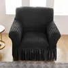 Stol t￤cker fast f￤rg elastisk soffa t￤ckning f￶r vardagsrum tryckt rutigt stretch sektionslipcovers soffa enstaka s￤te