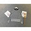 Lettering Sweater Women's Autumn Round neck striped fashion Long Sleeve Women High End Jacquard Cardigan knitting Sweaters Coats