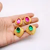 Stud Earrings Mixed Color Geometric Sweet Statement Pendant Jewelry For Women