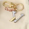 charme por atacado designer de luxo keychain moda clássica marca key buckle flor letra de flor -chave cadeia feita artesanal