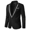 Costumes pour hommes fête Blazer affaires vêtements d'extérieur costume manteau élégant hommes hauts 2022 mariage couleur unie et tout autour à la mode petit