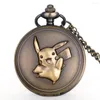 Pocket Watches Figure American Fashion Cartoon Men Women Quartz Necklace Chain Pendant Gifts For Mens Womens