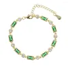 Charm Bracelets 15 4cm Extend Chain Fashion Women Girl Cz Bracelet High Quality Elegance Jewelry