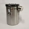 Бутылки для хранения герметичная канистр сахарная кофейная фасоль кухня банка вакуумная банка для пищевого чая горшок для дома из нержавеющей стали HTML