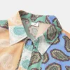 Men's Casual Shirts 2022 Summer Printed Men's Short Sleeve Fashion Lapel Clothing