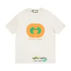 T-shirt da uomo T-shirt firmata Giocatore manica corta Ge World G-shirt arancione in bianco e nero Taglia S-XL 011O