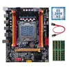 Cartes mères -X79 PC Carte mère E5 2650 V2 CPU 4X DDR3 4 Go de RAM SATA Câble H61 Puce LGA2011 Emplacement mémoire M.2 NVME