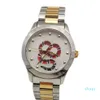 Montre de Luxe Luxury Wristwatches Snake Bee Par Watch 38mm 28mm Silver Case Mens Women Designer Watches Quartz Clock Fashion W241i