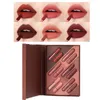 6pcs Cargo Lucidalabbra con trucco per le labbra Velluto a lunga durata ad alto pigmento Nude Tinta impermeabile Set di mini rossetti per caramelle