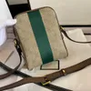 Kvinnor Canvas Leather Evening Shoulder Bags Cell Phone Messenger Crossbody Bags Purse Handväskor Plånbokväskor M6879