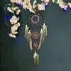 3 Hoop Dream Catcher الأشياء الزخرفية الجدار معلقة ريشة الديكور قلادة هدية عيد الميلاد 1222600