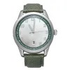 Hommes montres automatiques de bracelet en nylon vert armée mécanique montre la bracele