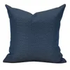 Kudde broderi blå geometrisk randig täckning hög precision jacquard kast kuddar fodral heminredning soffa stol säng kudde