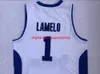 Szwy niestandardowy Lamelo #1 Vytautas Basketball Jersey S-5xl White